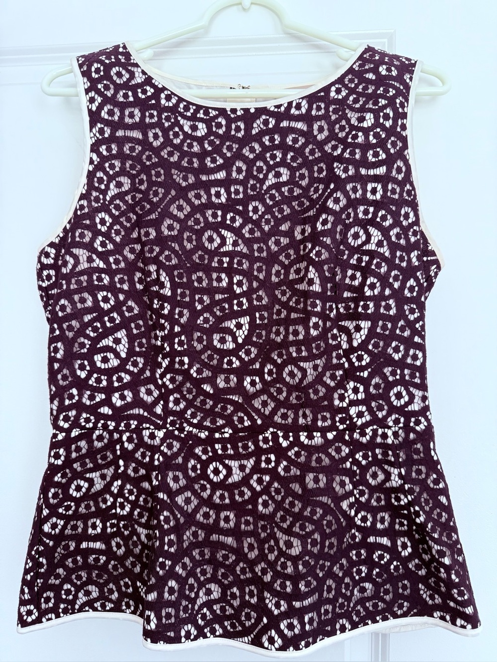 Banana Republic Lace Peplum Top- Size 10